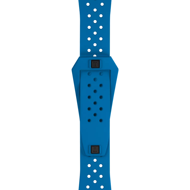 Zoom on Tissot Official Blue Sideral Rubber Strap