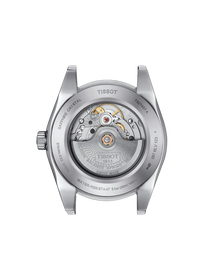 Back view of the watch case Tissot Gentleman Gold Bezel 40mm