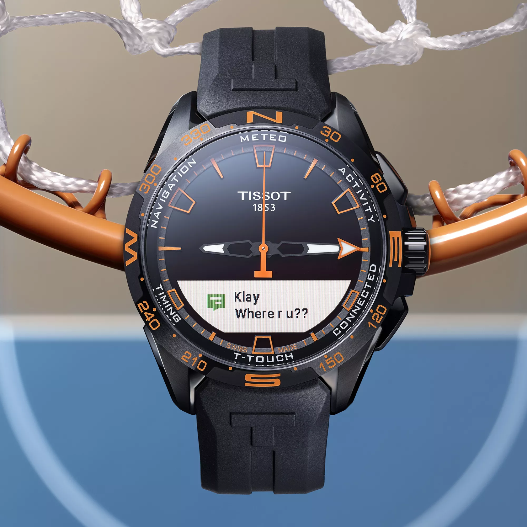 TISSOT T-タッチ コネクト ソーラー 47.5mm のカラー背景図