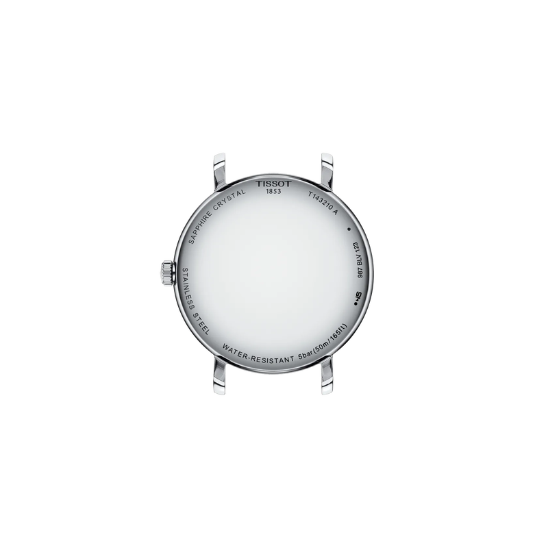 시계 케이스 뒷면 보기 티쏘 에브리타임 34mm