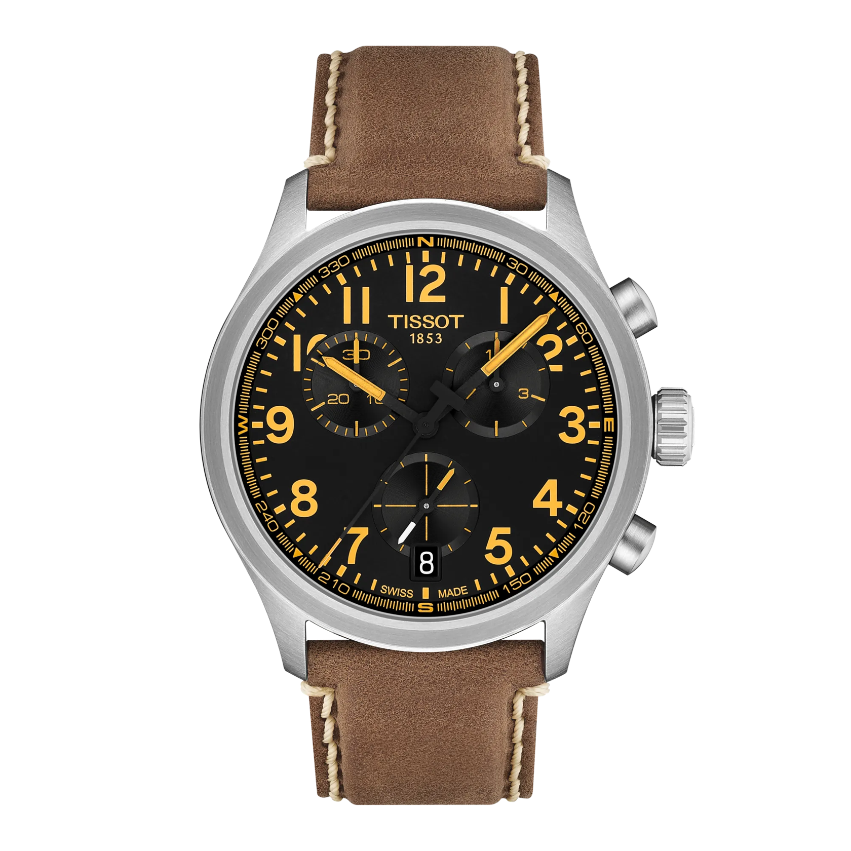 Front view of the watch Tissot Chrono L 42mm