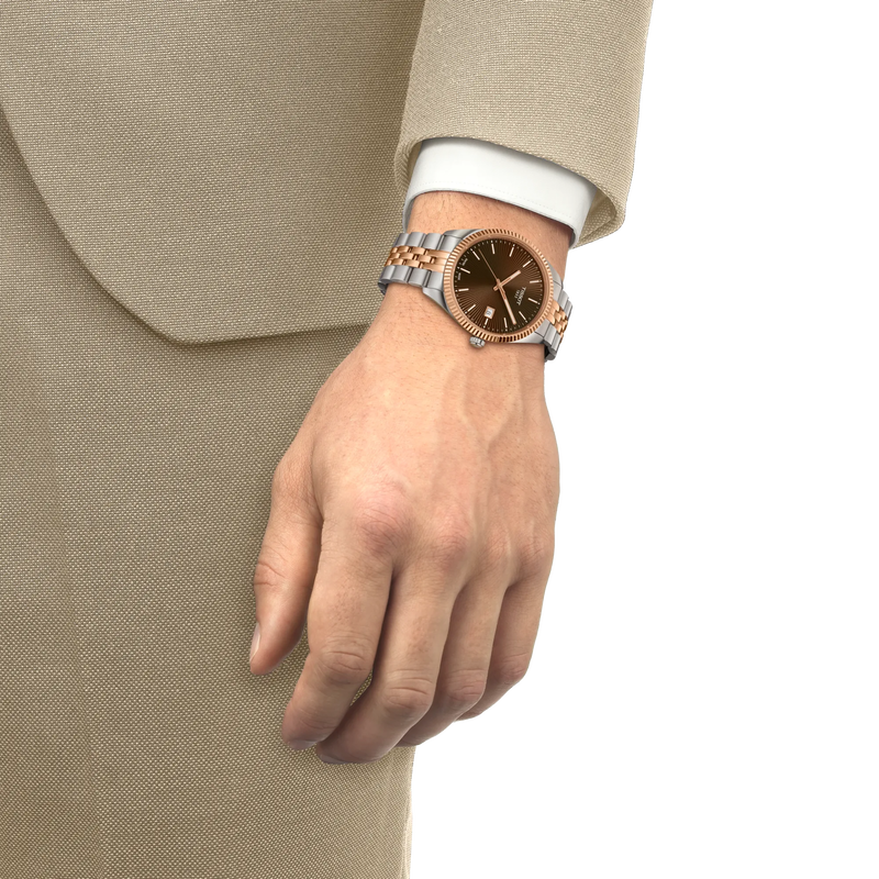 Simulation of the watch Tissot Ballade 40mm on a wrist