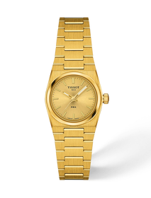 Front view of the watch Tissot PRX 25mm with shadow