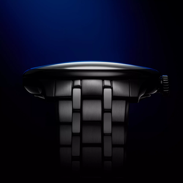 Tissot Chemin des Tourelles Powermatic 80 39 mm watch on a colored background