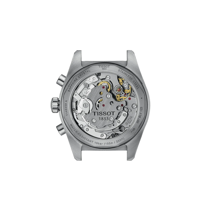 Back view of the watch case Tissot PR516 41mm