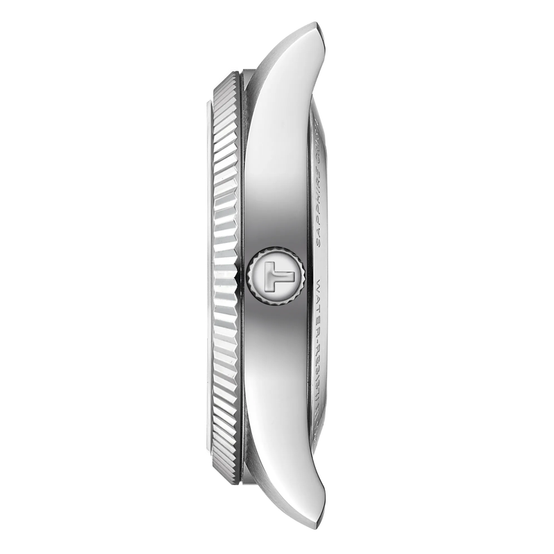 Profile view of the watch case Tissot Ballade 39mm