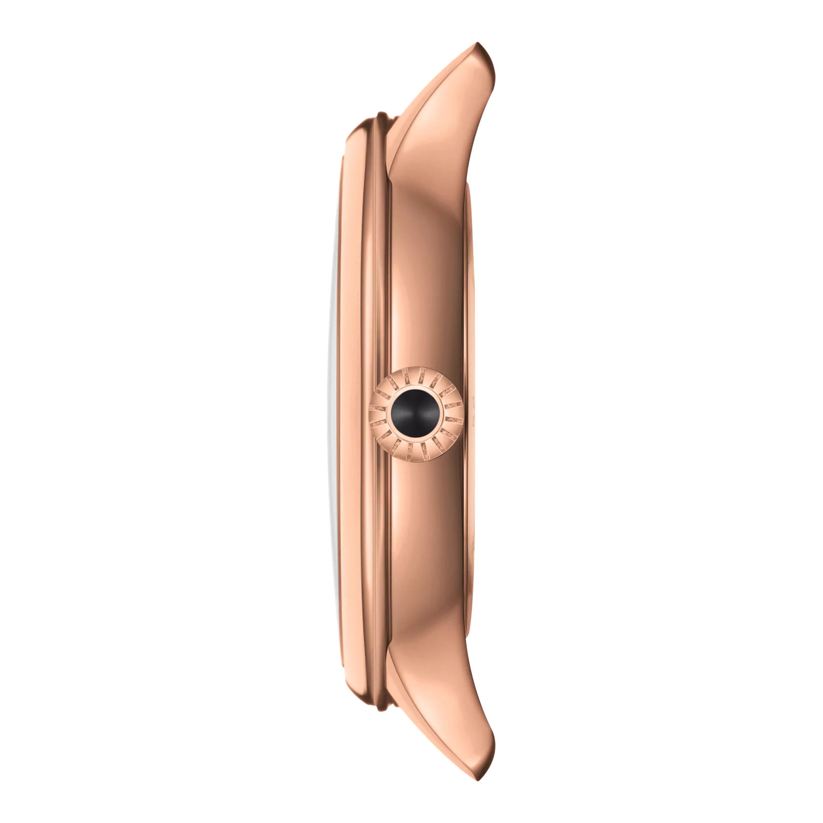 Profile view of the watch case Tissot Odaci-T