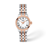 Vista frontal del reloj Tissot Classic Dream 28mm con sombra