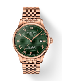 Front view of the watch Tissot Le Locle 39.3mm with shadow