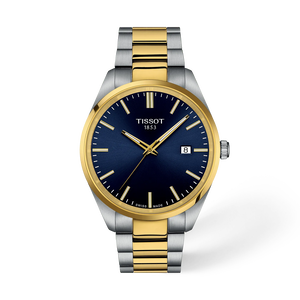 Front view of the watch Tissot PR 100 40mm with shadow