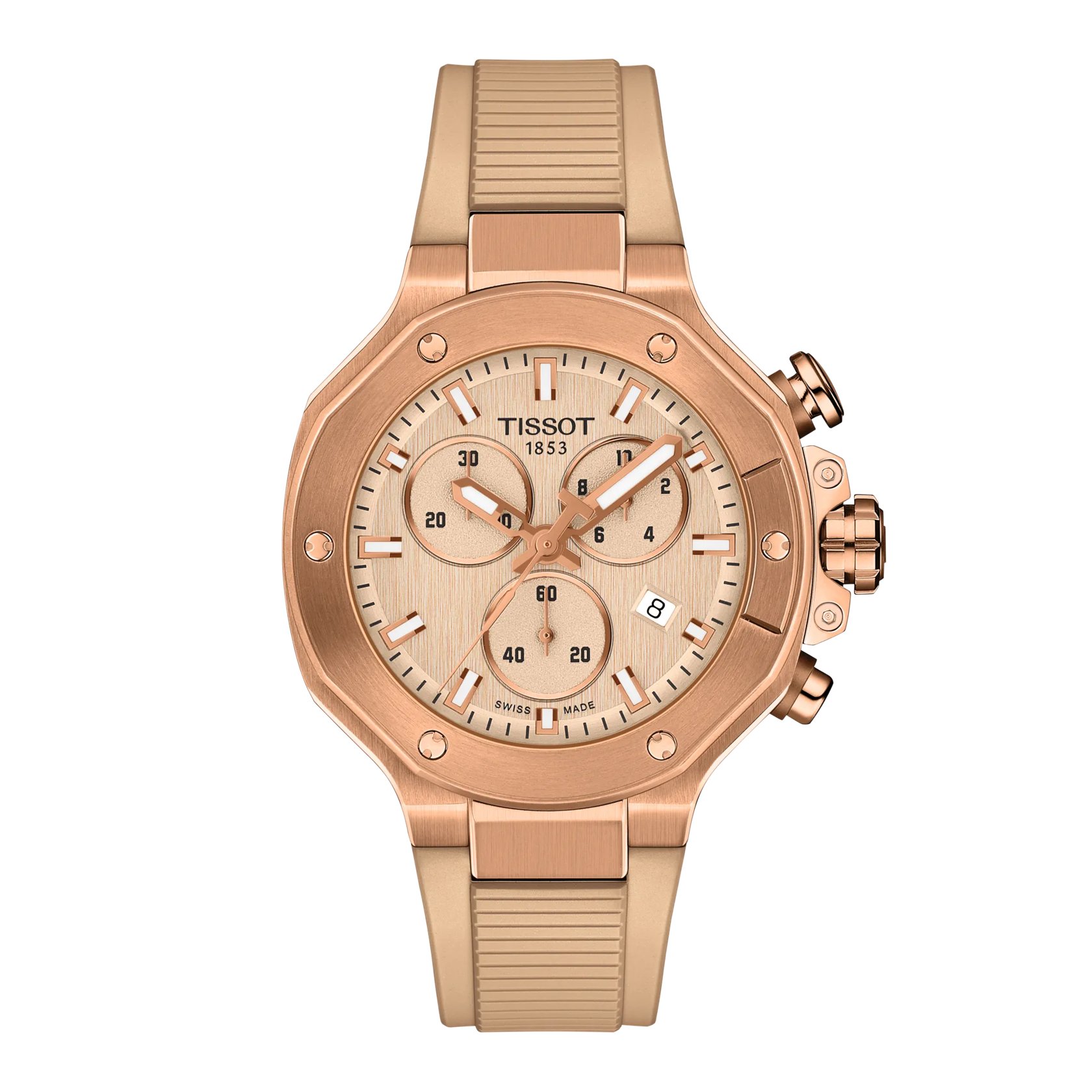 Front view of the watch Tissot T-Race 38mm