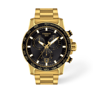 มุมมองด้านหน้าของนาฬิกา Tissot Supersport Chrono 45.5mm พร้อมเงา