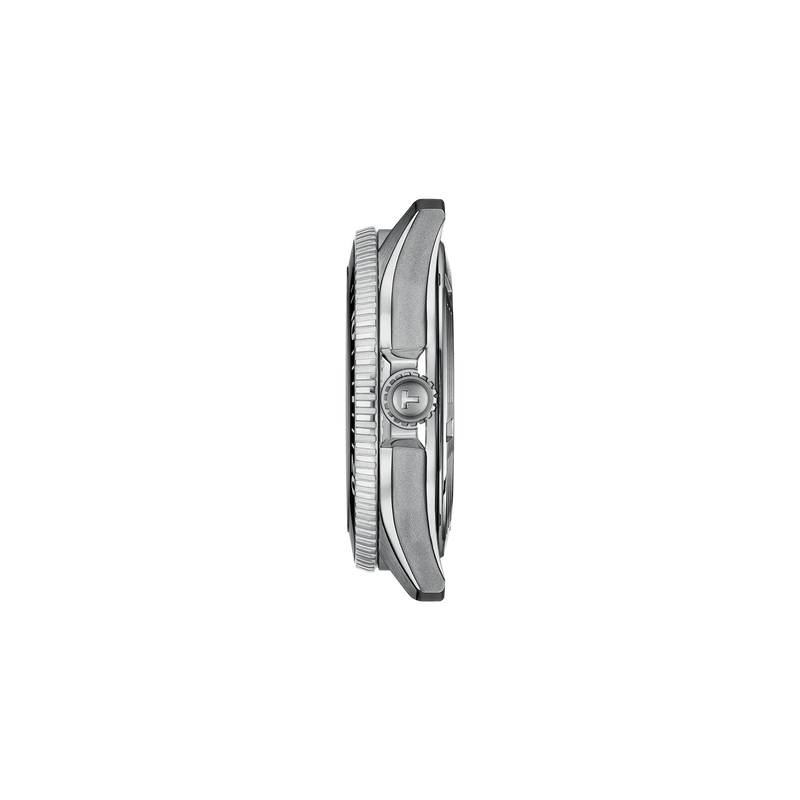 Profile view of the watch case Tissot Seastar 1000 40mm
