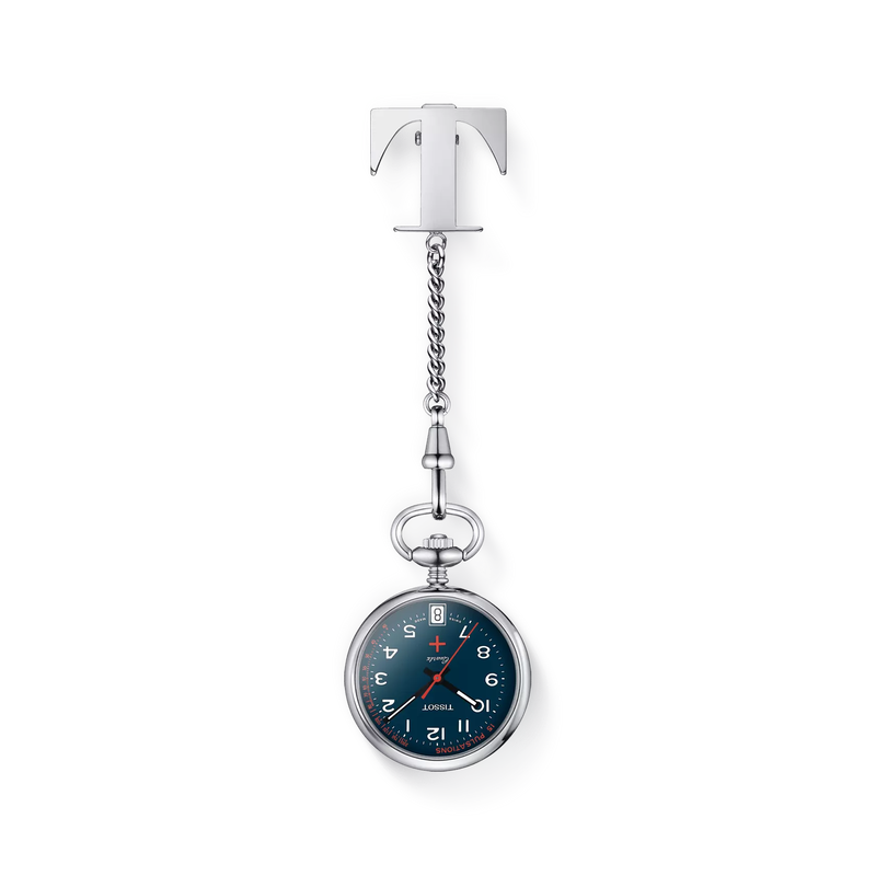 Front view of the watch Tissot Pendants 30.1mm with shadow