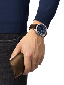 Simulation of the watch Tissot Chrono XL Vintage 45mm on a wrist