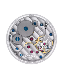 R&uuml;ckansicht des Geh&auml;uses der Uhr Tissot Heritage Petite Seconde