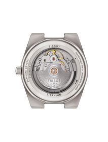 Back view of the watch case Tissot PRX Titane 38mm