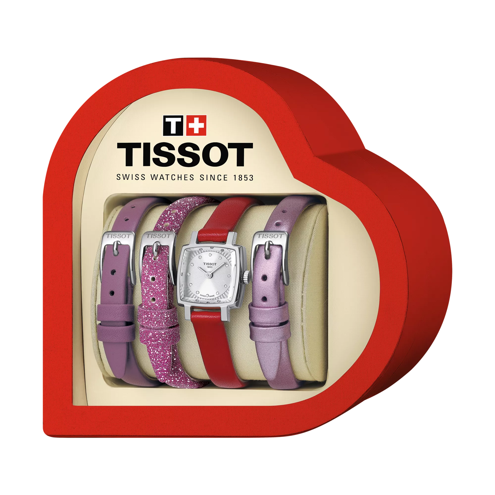 Presentation box of the watch Tissot Lovely Square Valentines