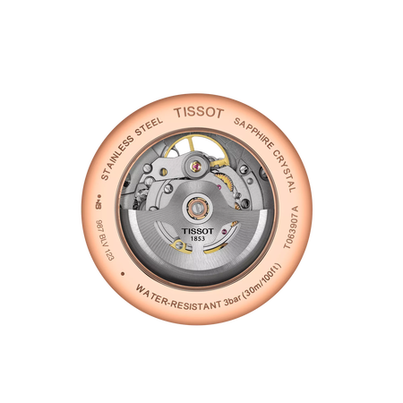 Back view of the watch case 天梭經典系列開心款40mm