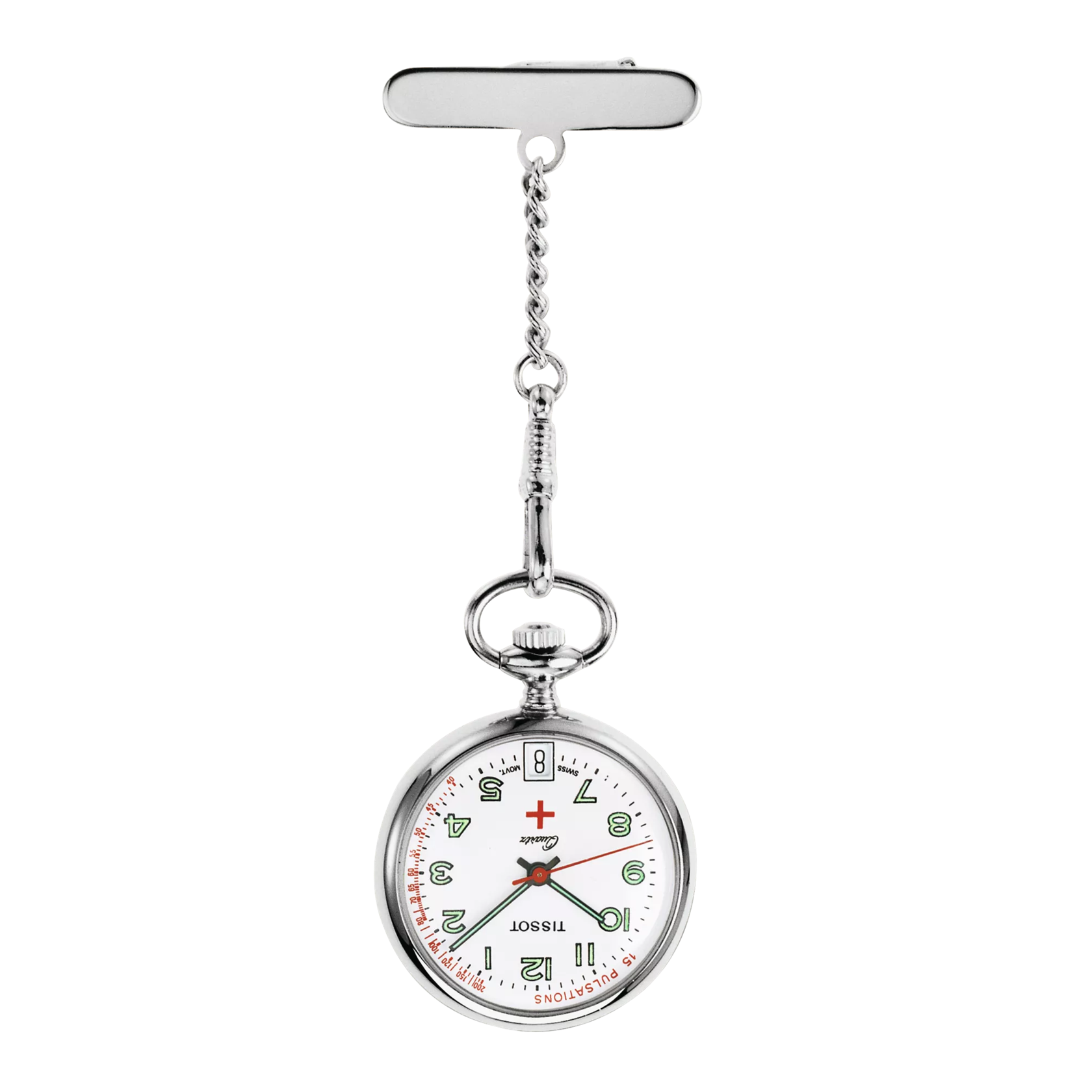 Front view of the watch Tissot Pendants 30.1mm