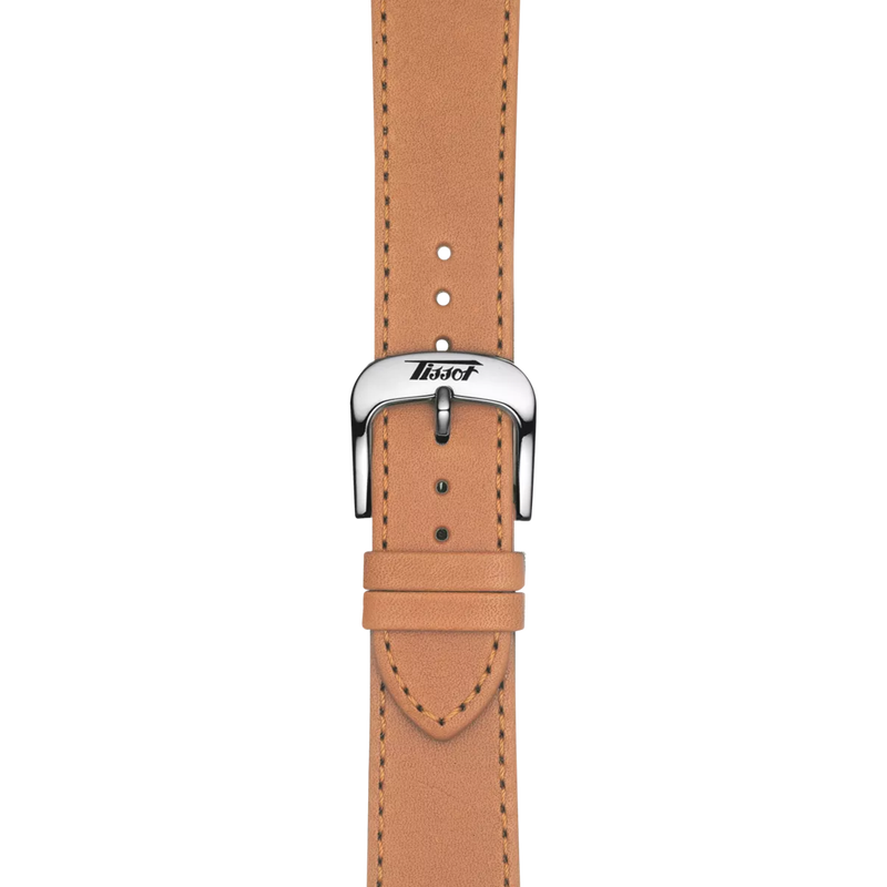 การซูมที่สายข้อมือของนาฬิกา Tissot Heritage Visodate