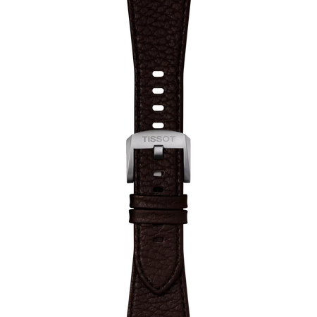 Zoom on Tissot Official Brown PRX 40mm Leather Strap