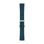 Front view of Tissot Official Blue Leather Strap Lugs 21 mm