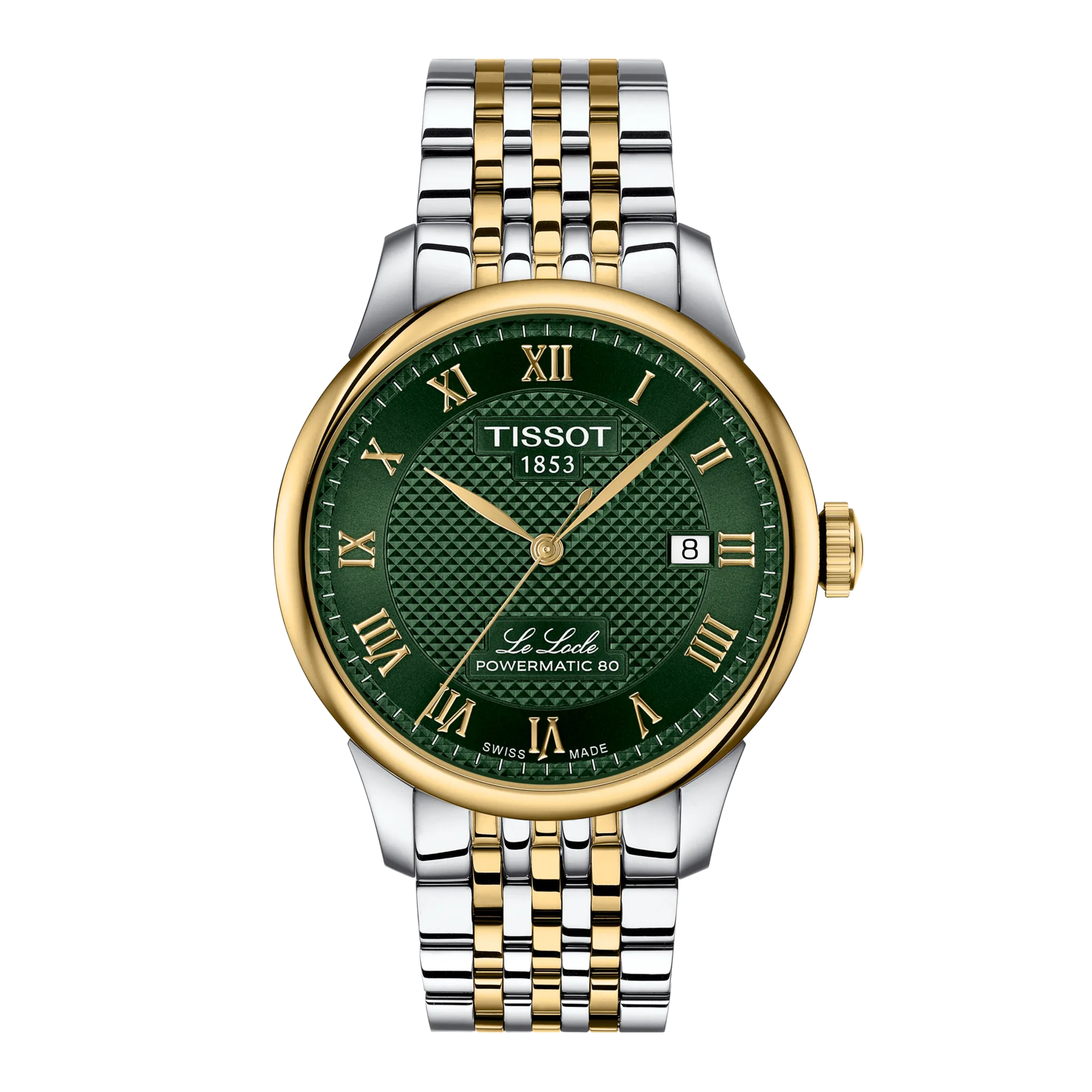 Front view of the watch Tissot Le Locle 39.3mm