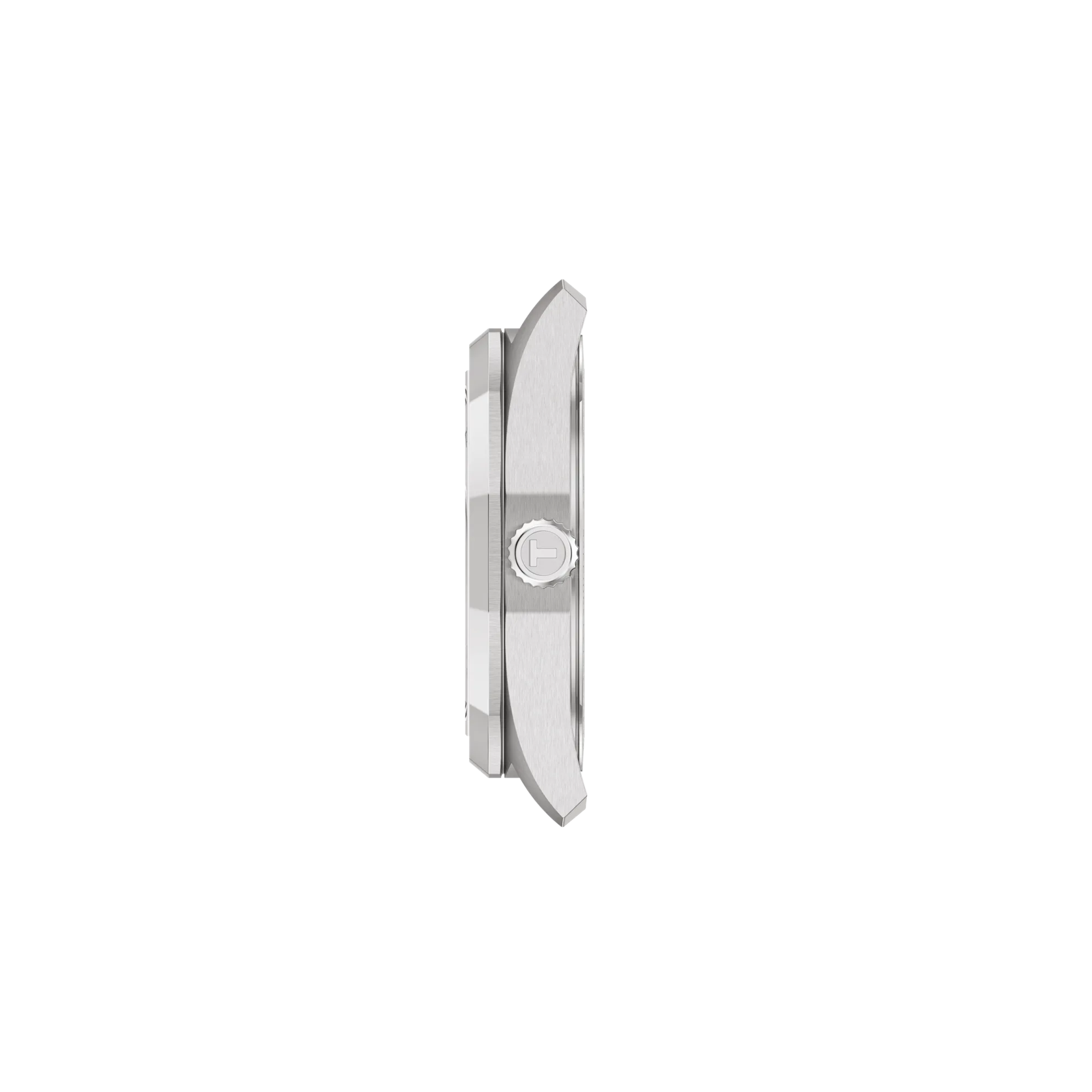 Profile view of the watch case Tissot PRC 100 Solar 34mm