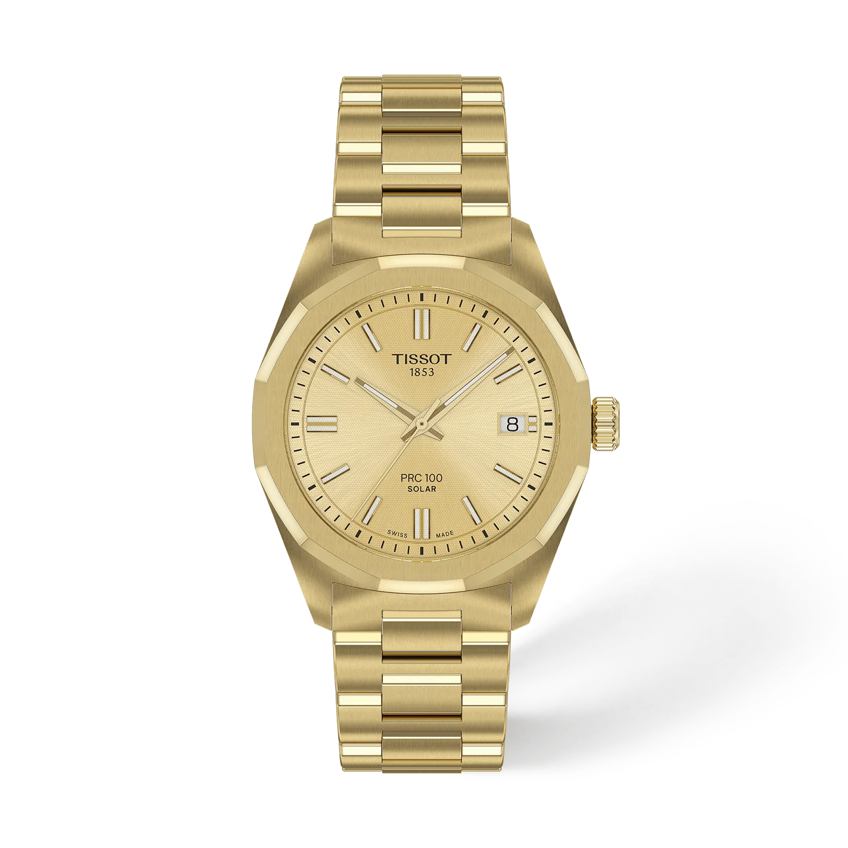 稀少☆TISSOT ティソ 1853 1448 ☆ゴールド系 クォーツ ☆デイト
