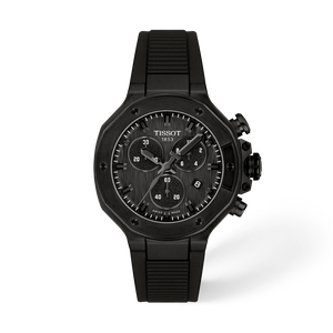 Front view of the watch Tissot T-Race 38mm with shadow