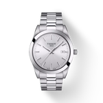 Front view of the watch Tissot Gentleman with shadow