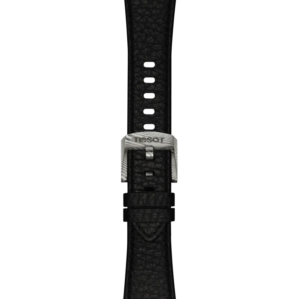 Zoom sur le bracelet de la montre Tissot PRX Acier Damas 38mm