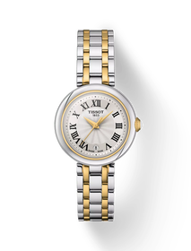 มุมมองด้านหน้าของนาฬิกา Tissot Bellissima Small lady พร้อมเงา