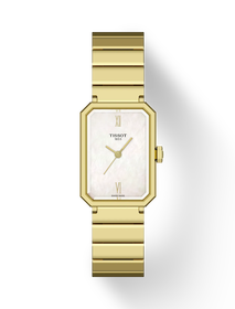 Front view of the watch Tissot SRV 30mm with shadow