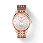 Vorderansicht der Uhr Tissot Tradition Automatic Small Second mit Schatten