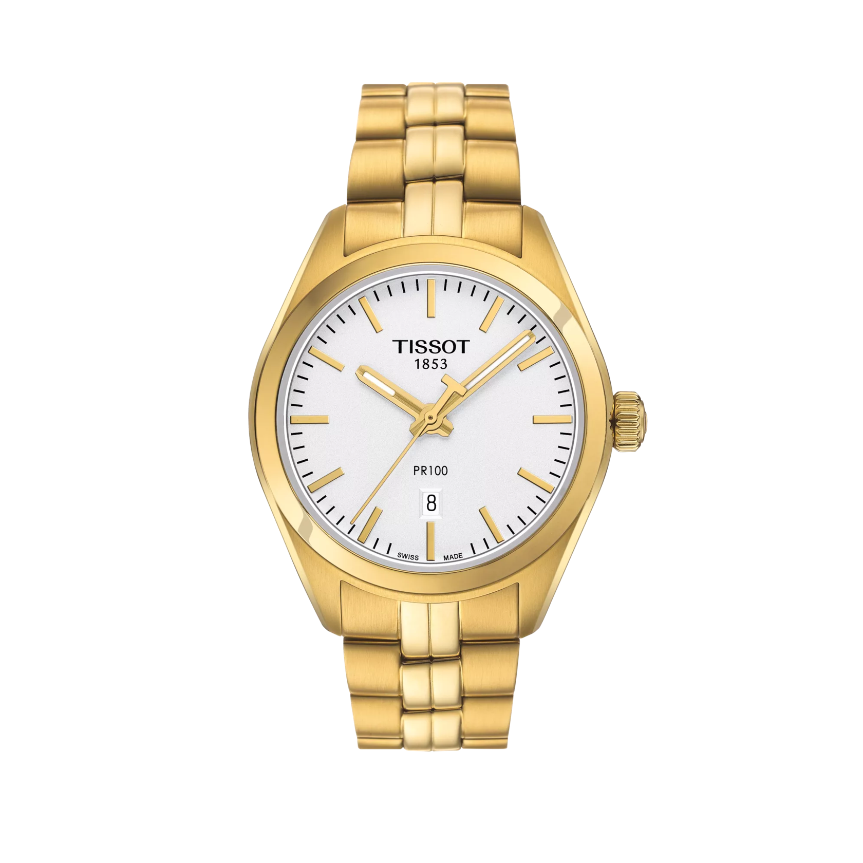 Front view of the watch Tissot PR 100 Lady