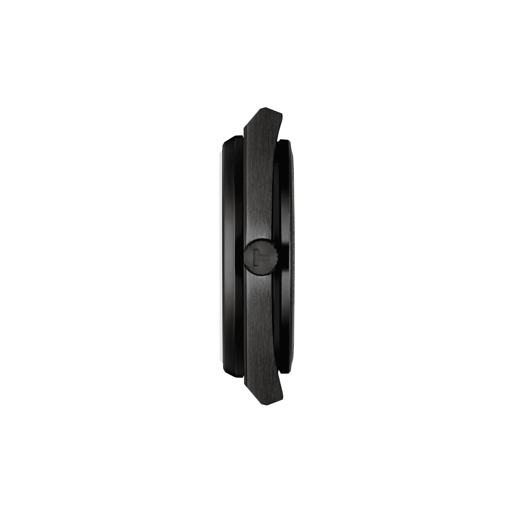 Profile view of the watch case Tissot PRX UFO Robot Grendizer 50th Anniversary 40mm