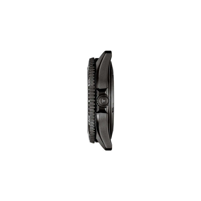 Profile view of the watch case Tissot Seastar 1000 40mm