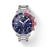 Front view of the watch Tissot Seastar 1000 45.5mm with shadow