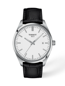 Front view of the watch Tissot PR 100 40mm with shadow