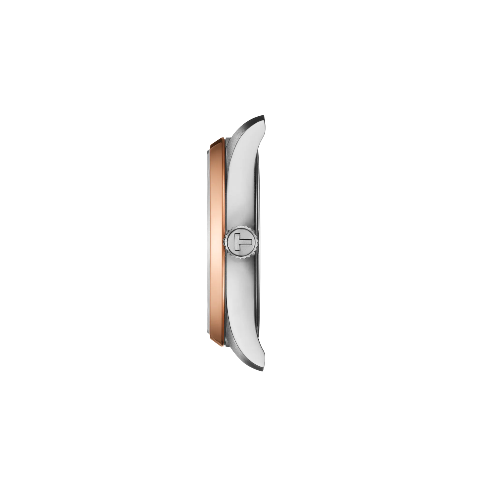 Seitenansicht des Gehäuses der Uhr Tissot PR 100 34mm