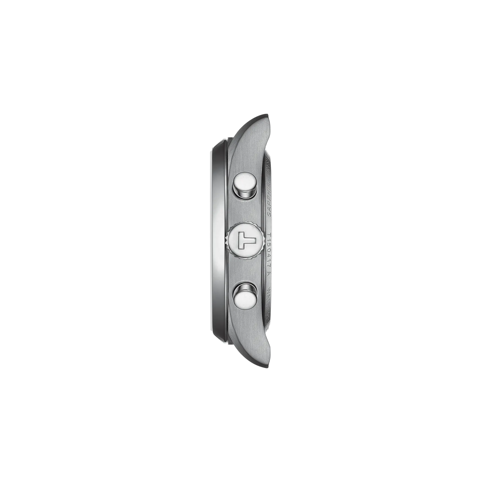 Profile view of the watch case Tissot PR 100 40mm