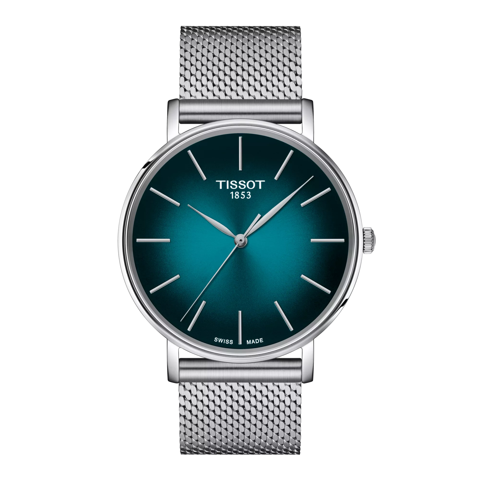 Front view of the watch Tissot Everytime 40mm