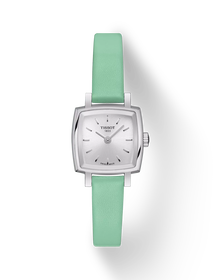 มุมมองด้านหน้าของนาฬิกา Tissot Lovely Summer set พร้อมเงา