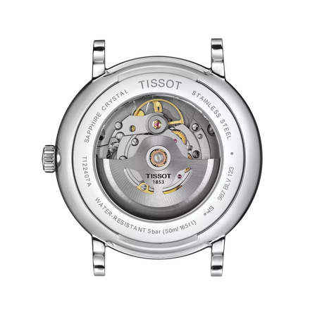 Back view of the watch case Tissot Carson Premium 40mm