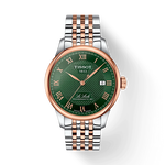 Vue de face de la montre Tissot Le Locle 39.3mm avec ombre