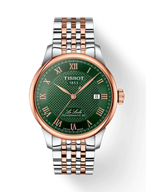 Front view of the watch Tissot Le Locle 39.3mm with shadow