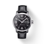 Front view of the watch Tissot PRC 200 Powermatic 80 with shadow