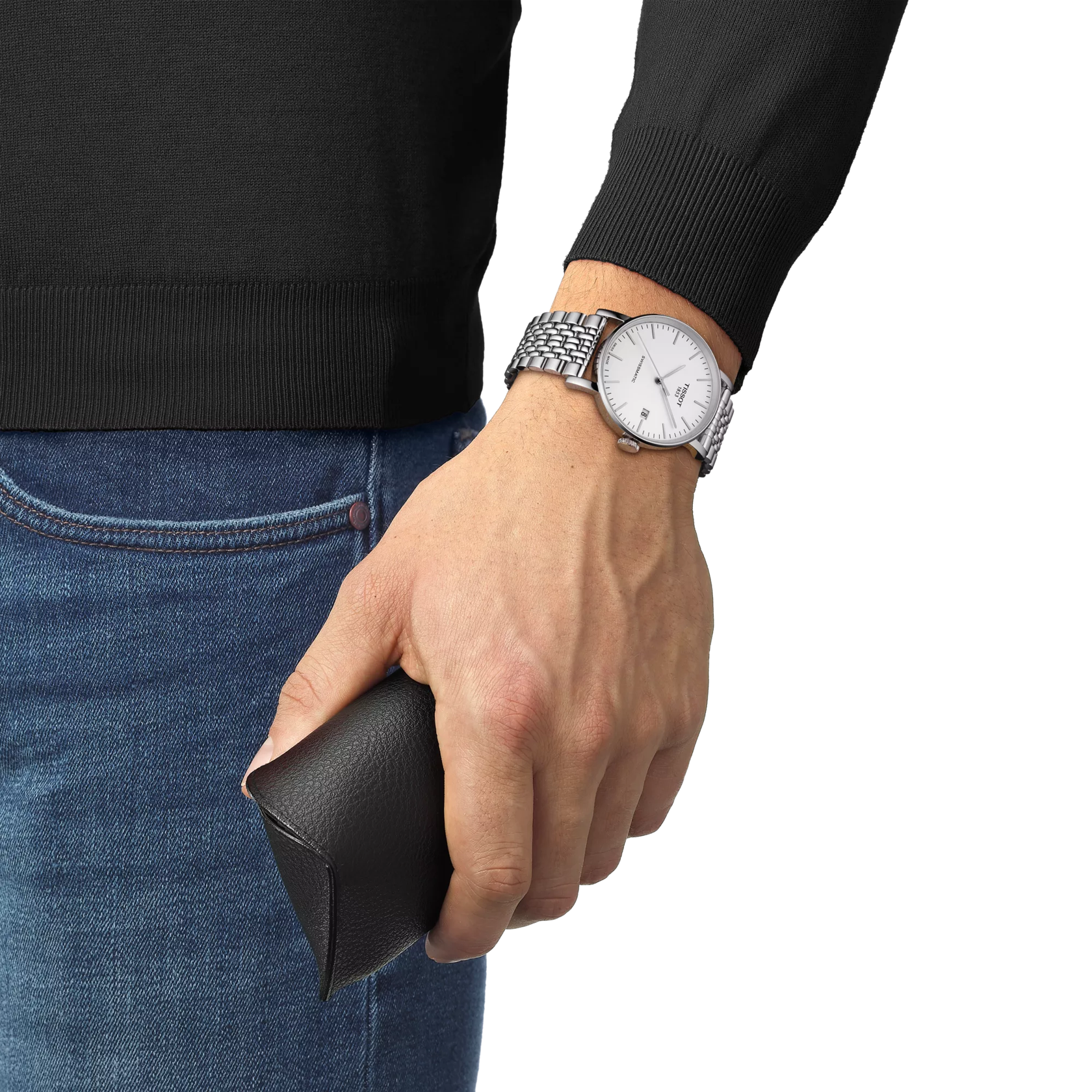 Simulation of the watch Tissot Everytime Swissmatic 40mm on a wrist